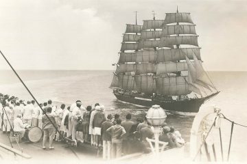 Die PEKING unter Segeln auf dem Atlantik, 1920er Jahre (Foto: Archiv Laeisz-Reederei)